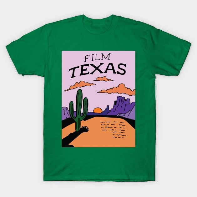 Film Texas Ad T-Shirt by saintpetty